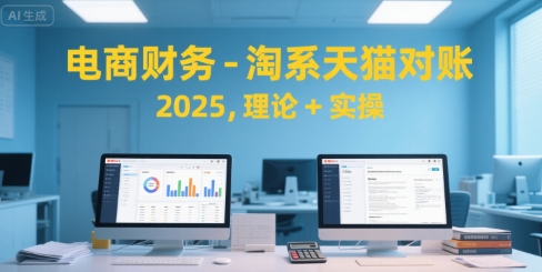 电商财务-淘系天猫对账2025，理论+实操-网创资源总站