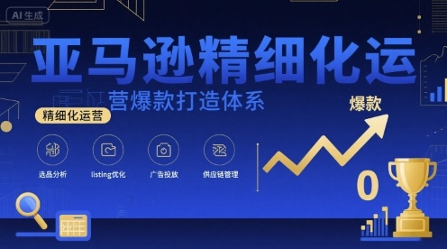 亚马逊精细化运营爆款打造体系，视频课+全套资料文档-网创资源总站