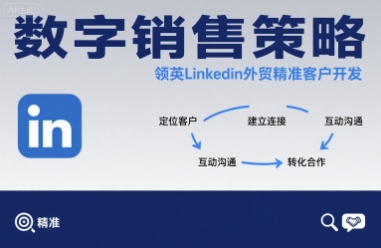 数字销售策略领英LinkedIn外贸精准客户开发-网创资源总站