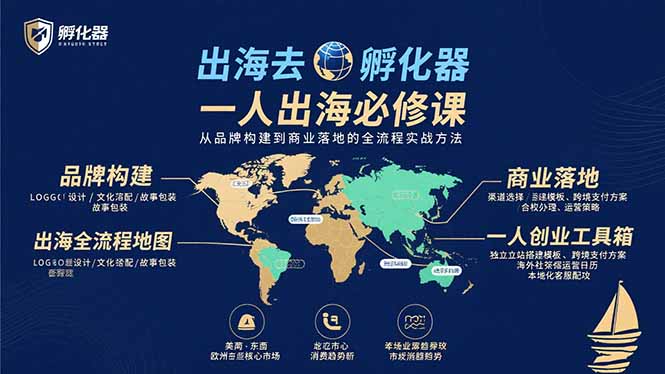 出海去 孵化器 一人出海必修课：从品牌构建到商业落地的全流程实战方法-网创资源总站
