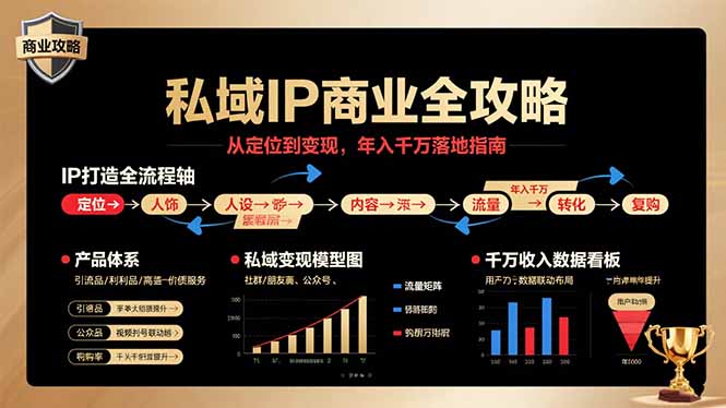私域IP商业全攻略，从定位到变现，年入千万落地指南-网创资源总站