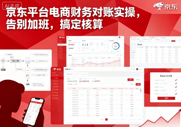 京东平台电商财务对账实操，告别加班，搞定核算-网创资源总站