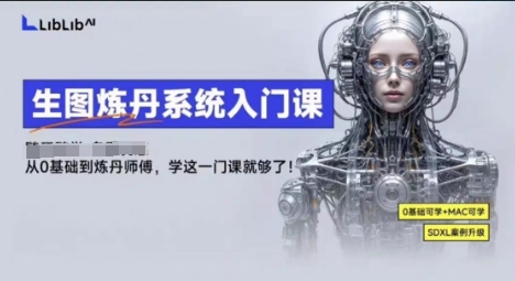 LibLibAI哩布哩布生图炼丹系统入门课，从生图到炼丹，只学这一门就够了-网创资源总站