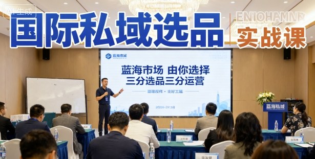 国际私域选品实战课，蓝海市场由你选择，七分选品三分运营-网创资源总站