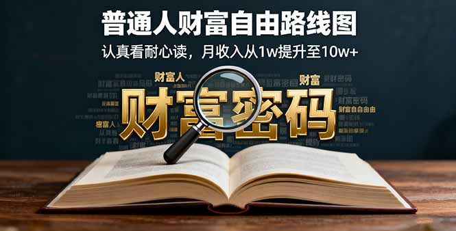 某付费文：普通人财富自由路线图，认真看耐心读，月收入从1w提升至10w+-网创资源总站