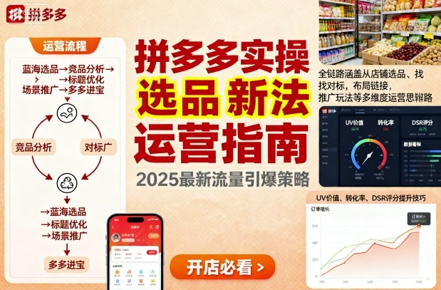 王校长9月12拼多多实操新玩法，全链路涵盖从店铺选品、找对标，布局链接，推广玩法等多维度运营思路-网创资源总站