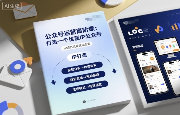 公众号运营高阶课，打造一个优质IP公众号-网创资源总站