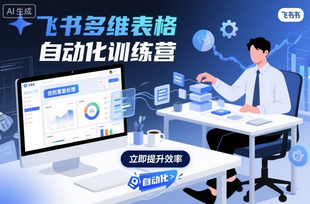 飞书多维表格自动化训练营，手把手教你告别重复处理，用多维表格开启高效办公新模式-网创资源总站